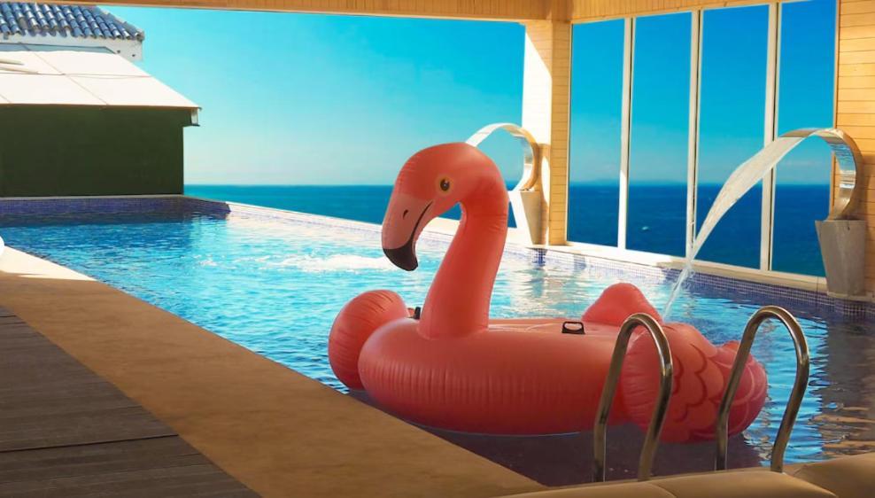 Mandarin Palace Hotel & Spa Tanger Exterior foto A flamingo float